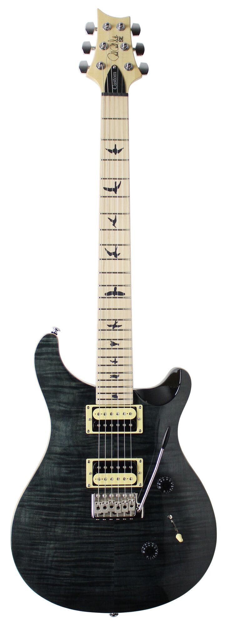 PRS Ltd Edition SE Custom 24, Satin Maple Neck, Grey Black - immagine 2