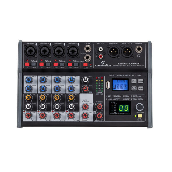SOUNDSATION Miomix 404fxm Mixer Audio 6-Canali Lettore USB Multi Effetto Digitale