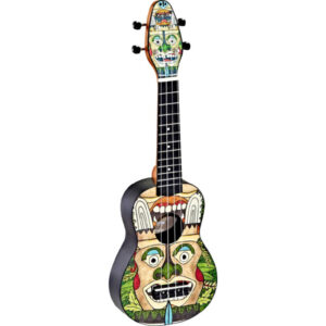 KEIKI K2-TM PACK UKULELE SOPRANO CON ACCORDATORE, TRACOLLA, PLETTRI E BORSA